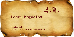 Laczi Magdolna névjegykártya
